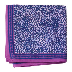 Foulard Indien Savanne Bleu Cassis