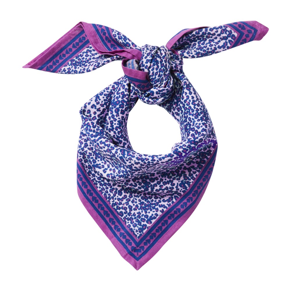 Foulard Indien Savanne Bleu Cassis Enfant