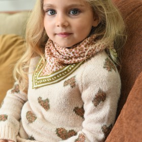 Foulard Indien Savanne Rosée Kaki Enfant