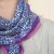 Foulard Indien Savanne Bleu Cassis