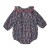 Ruffled collar baby overall with flower print Takara