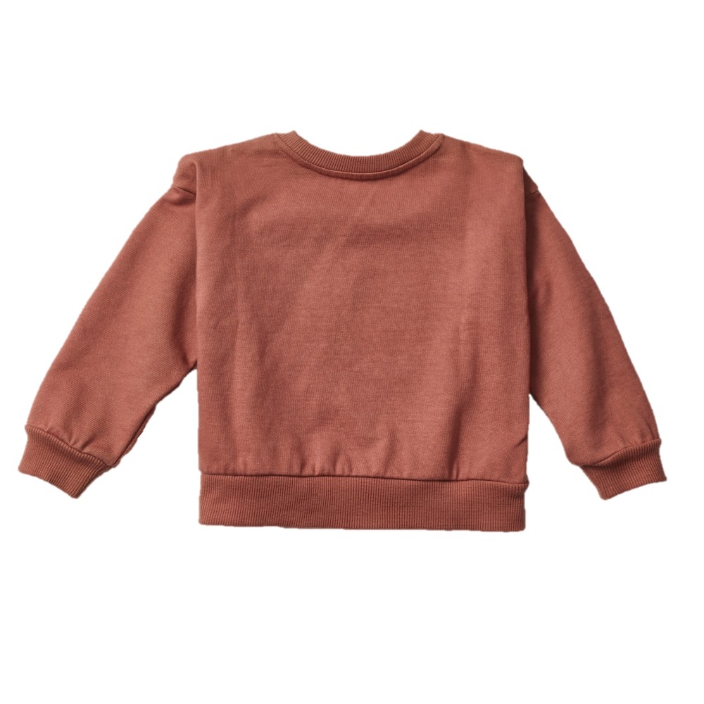 Sweat en coton bio rose Peaches