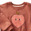 Pink organic cotton sweatshirt Peaches