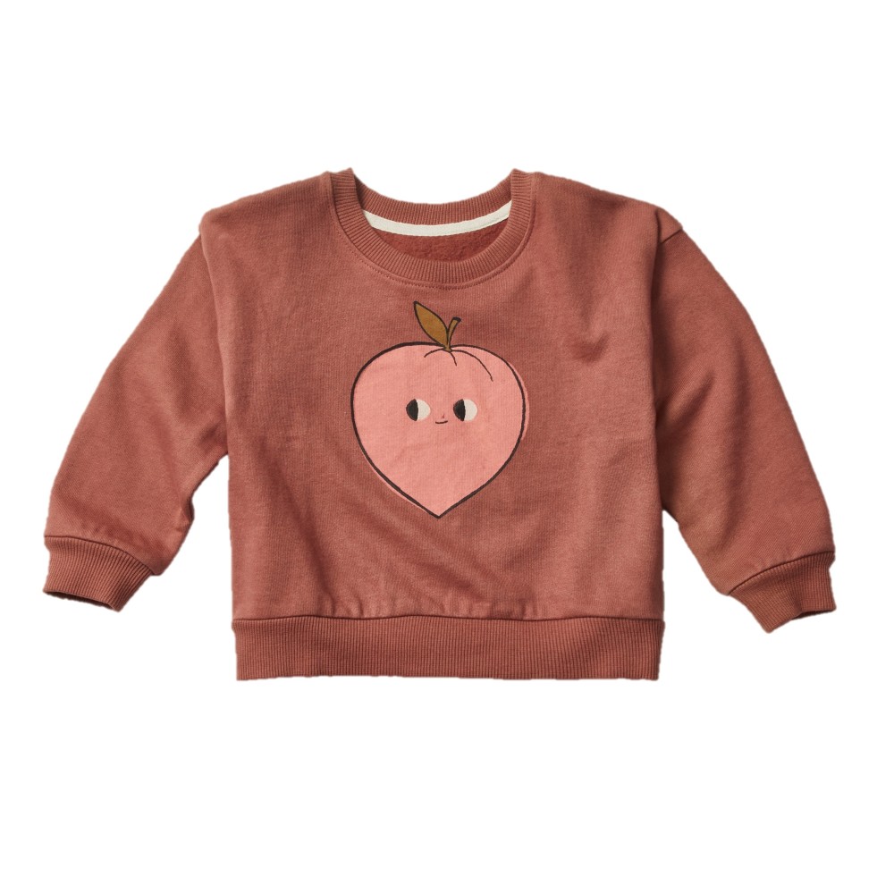 Sweat en coton bio rose Peaches