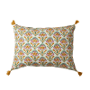 Cushion Cover Seventies Ecru Vert - Bonheur du Jour