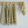 Kitchen Towel Checks Ecru Curry