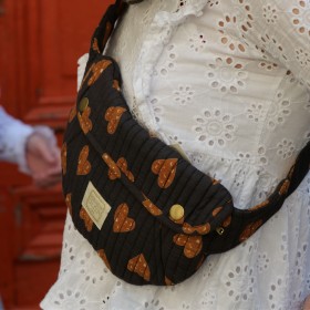 Fanny Bag Coeur Sauvage Anthracite