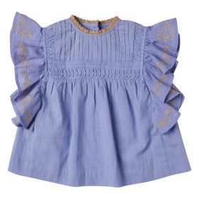 Blouse Fille Toscane Bleu