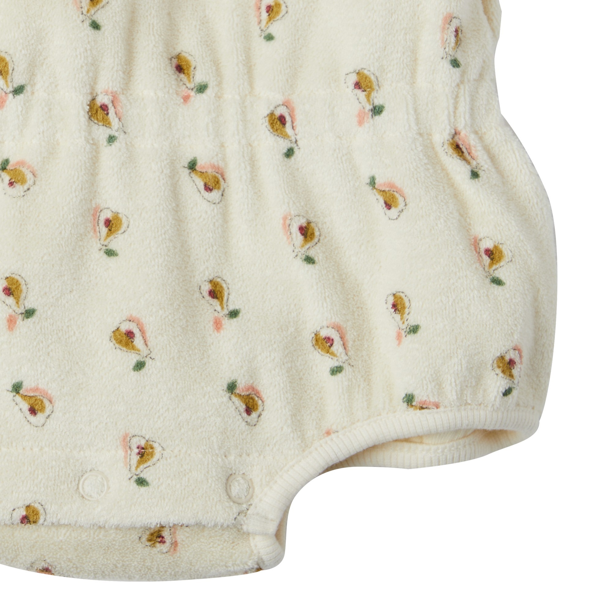 Barboteuse en eponge pour bebe avec motif fruits Bonheur du Jour