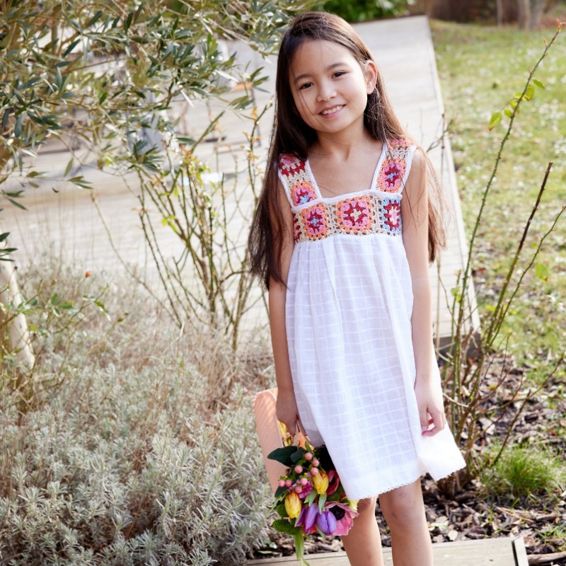 Belize White Satin Dress
