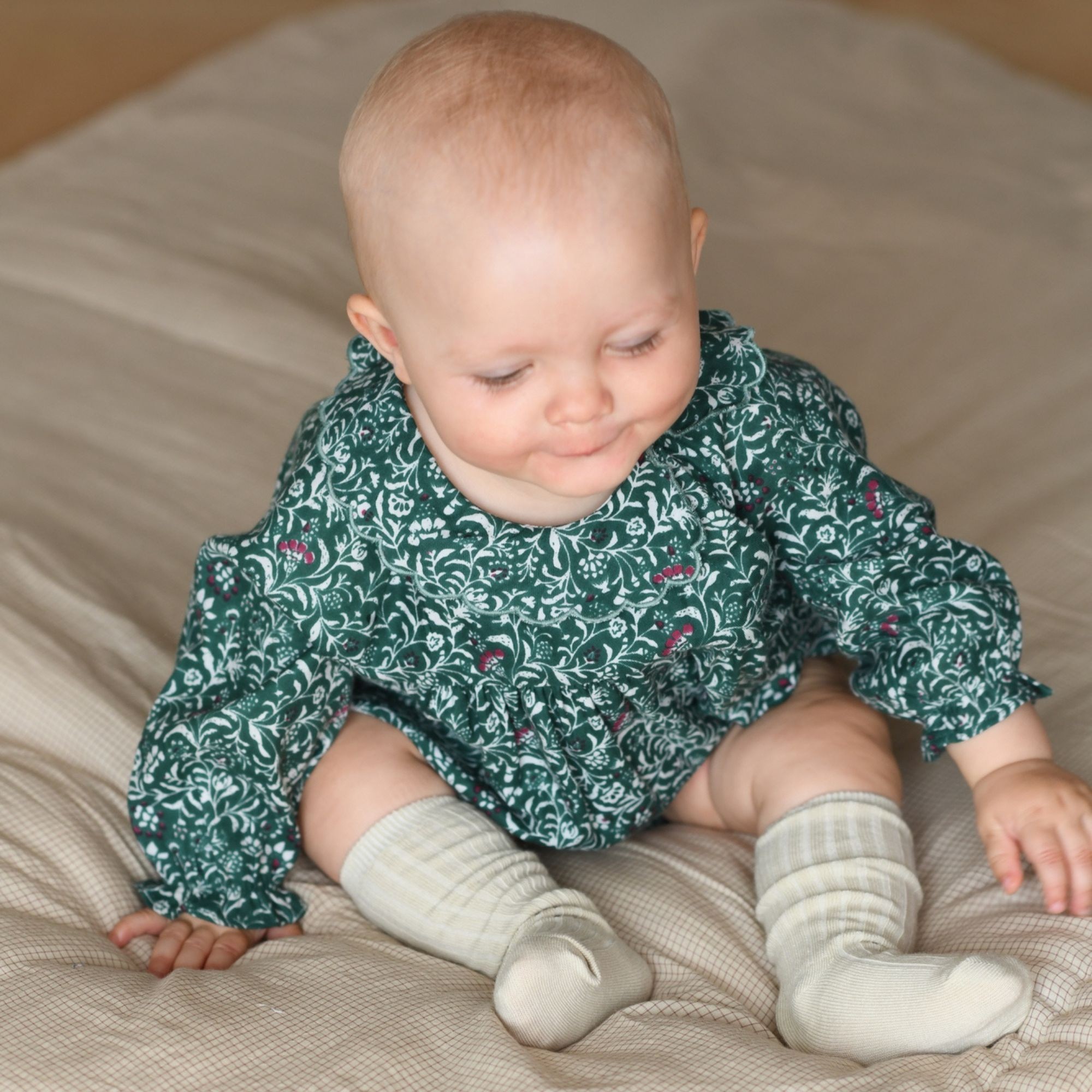 Barboteuse bébé imprimée fleurs « bohème » Luna - Bonheur du Jour